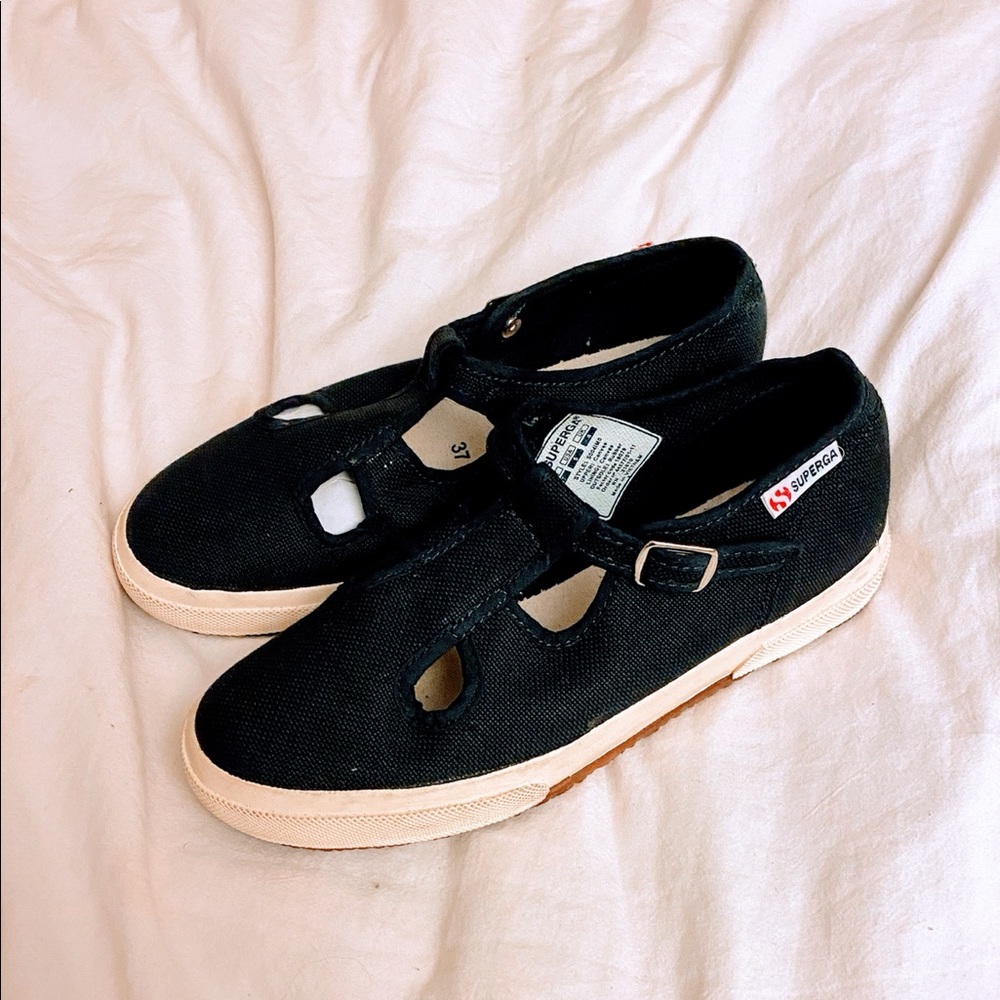 SUPERGA x Brooks brothers Slip on with buckle